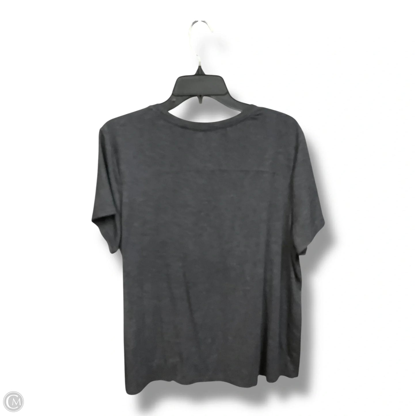 Athletic Top Short Sleeve By Avia In Grey, Size: Xl