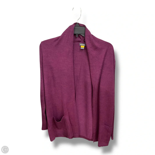 Cardigan By Eddie Bauer In Purple, Size: S