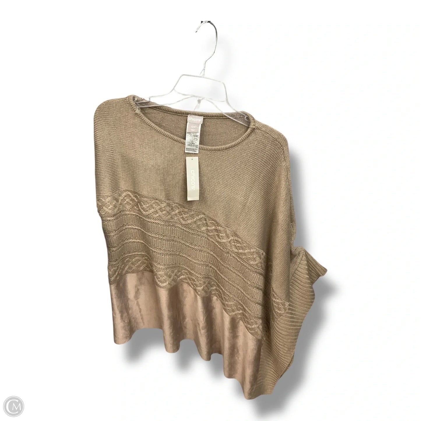 Poncho By Chicos In Tan, Size: S