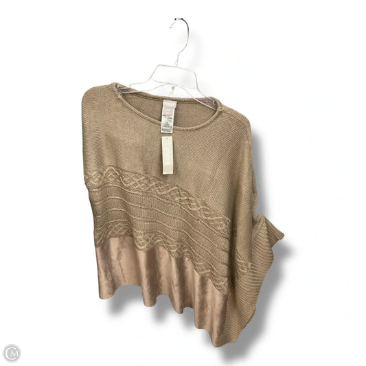 Poncho By Chicos In Tan, Size: S