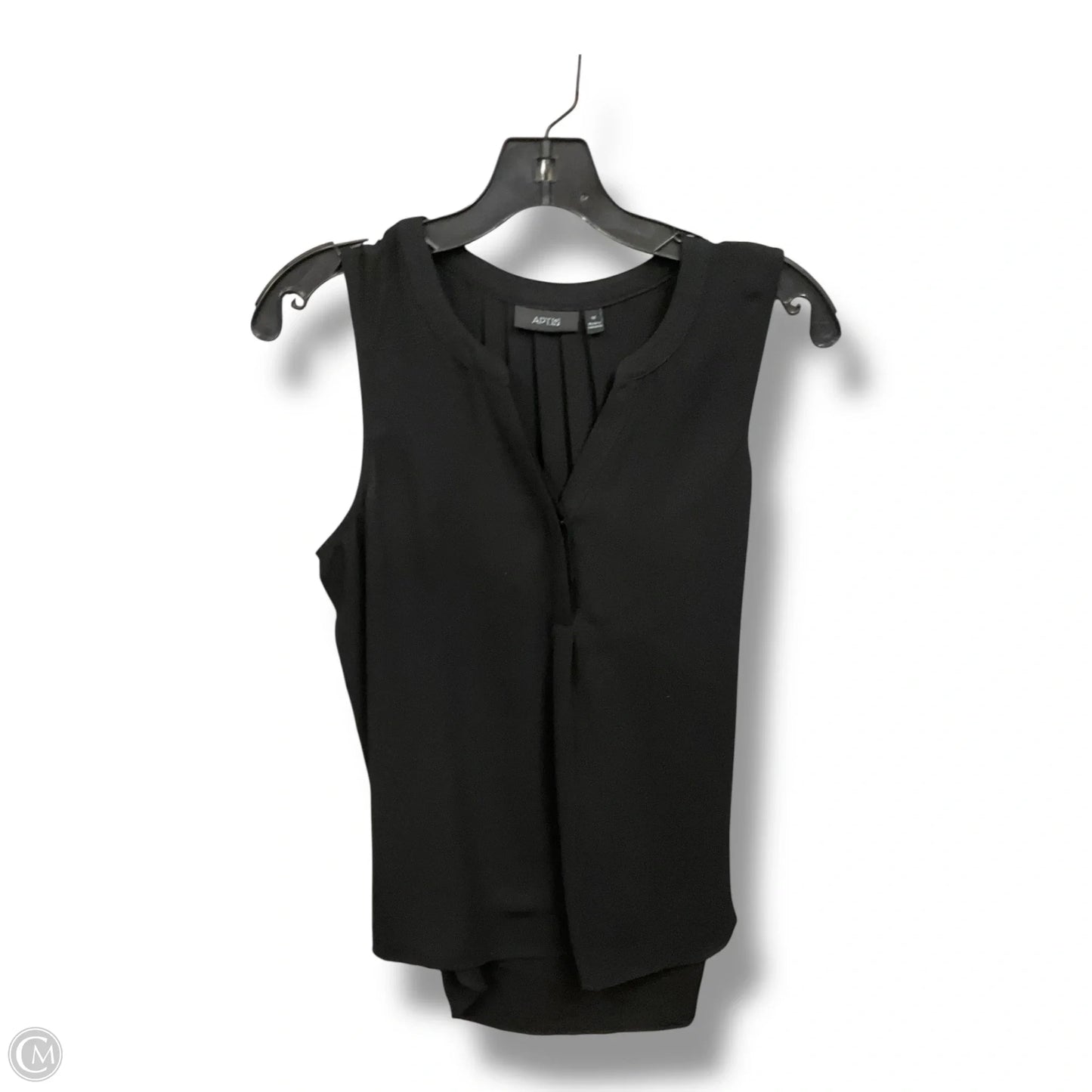 Top Sleeveless By Apt 9 In Black, Size: M