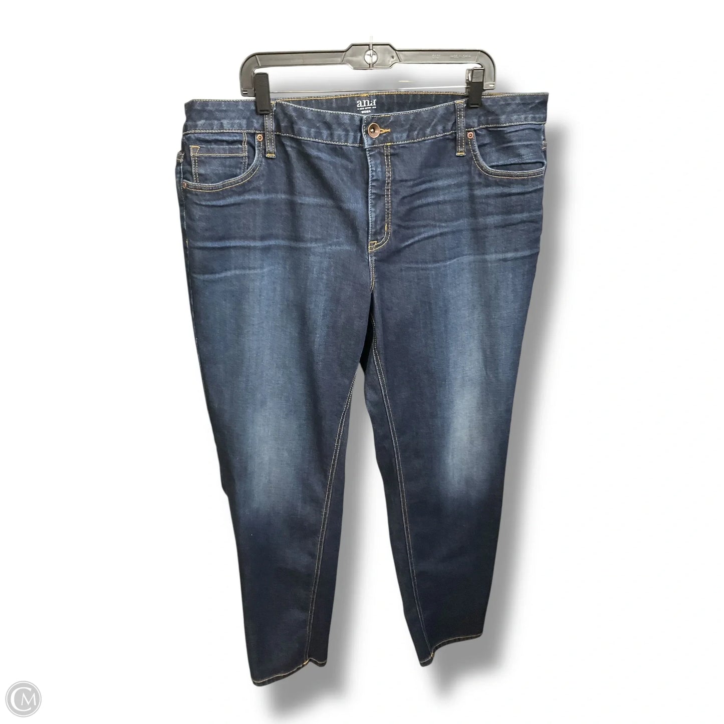 Jeans Skinny By Ana In Blue Denim, Size: 20