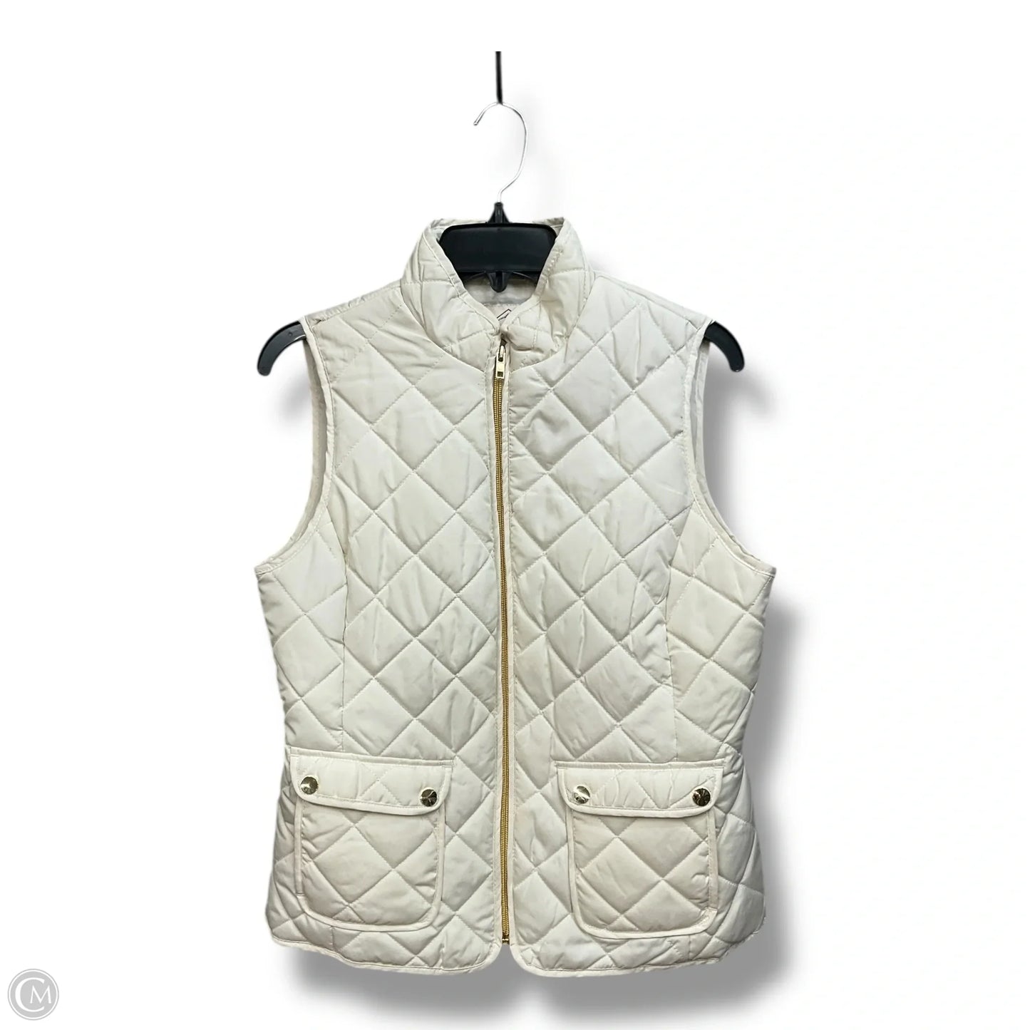 Vest Puffer & Quilted By St Johns Bay In Cream, Size: S