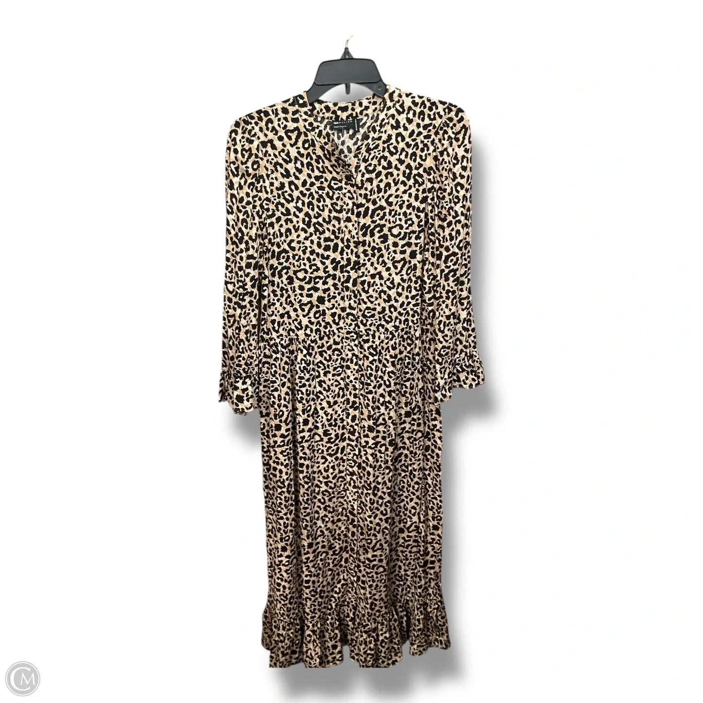 Dress Casual Maxi By Asos In Animal Print, Size: S