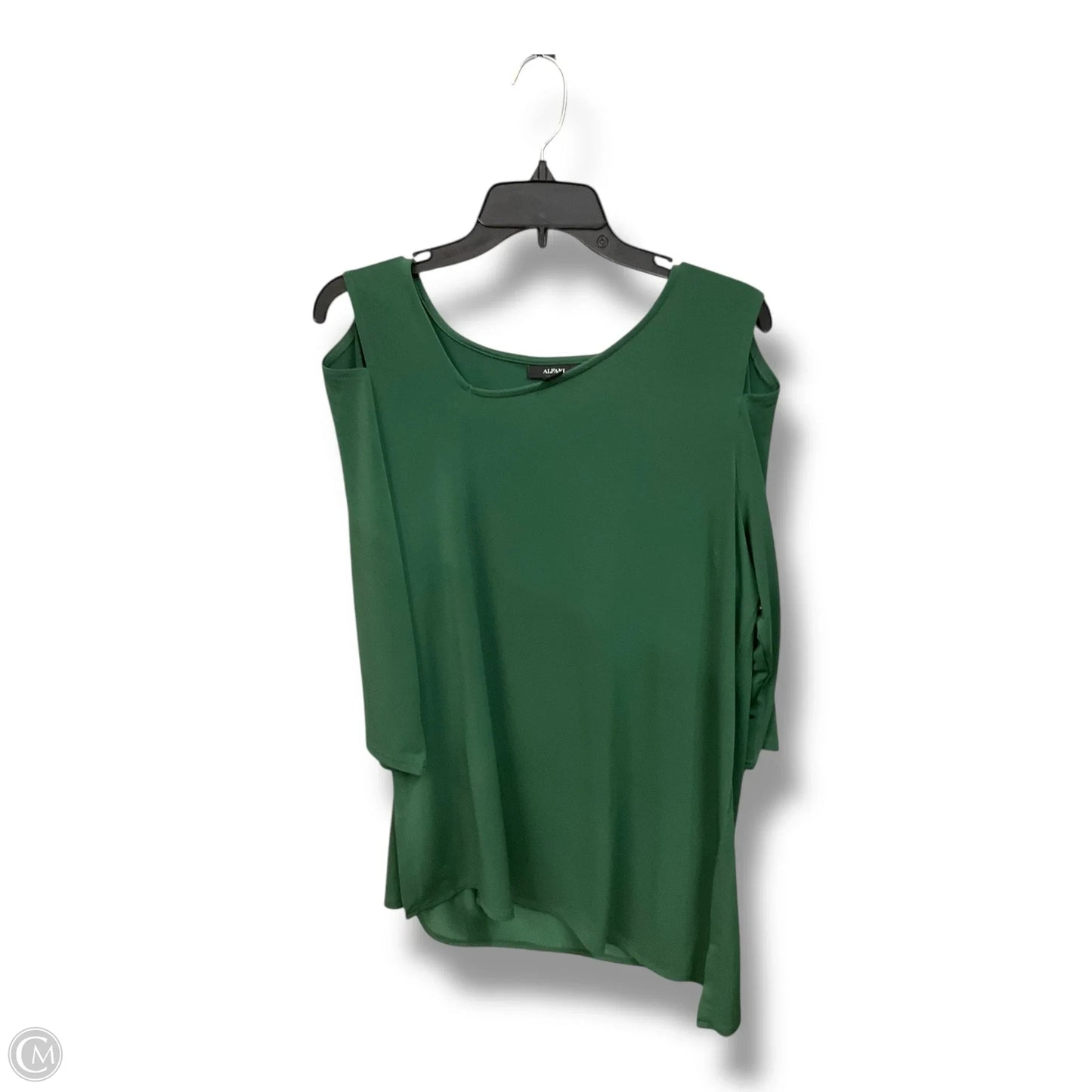 Top 3/4 Sleeve By Alfani In Green, Size: L