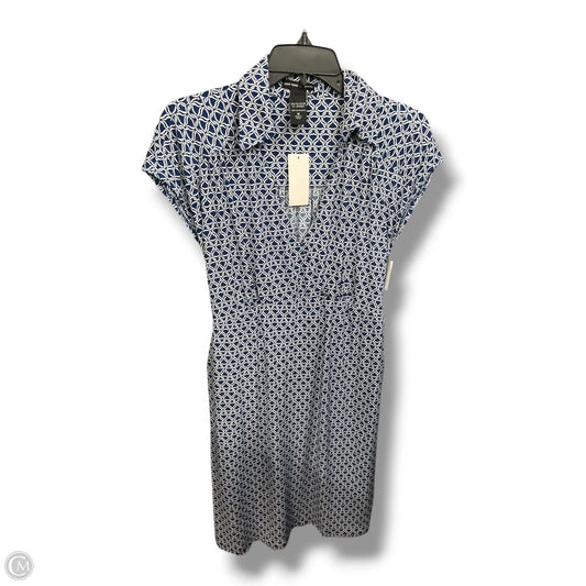 Dress Casual Short By New York And Co In Blue & White, Size: M