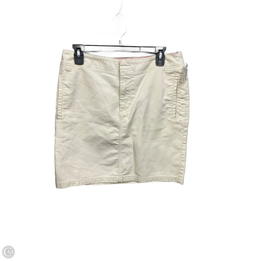 Skirt Mini & Short By Tommy Hilfiger In Beige, Size: 6