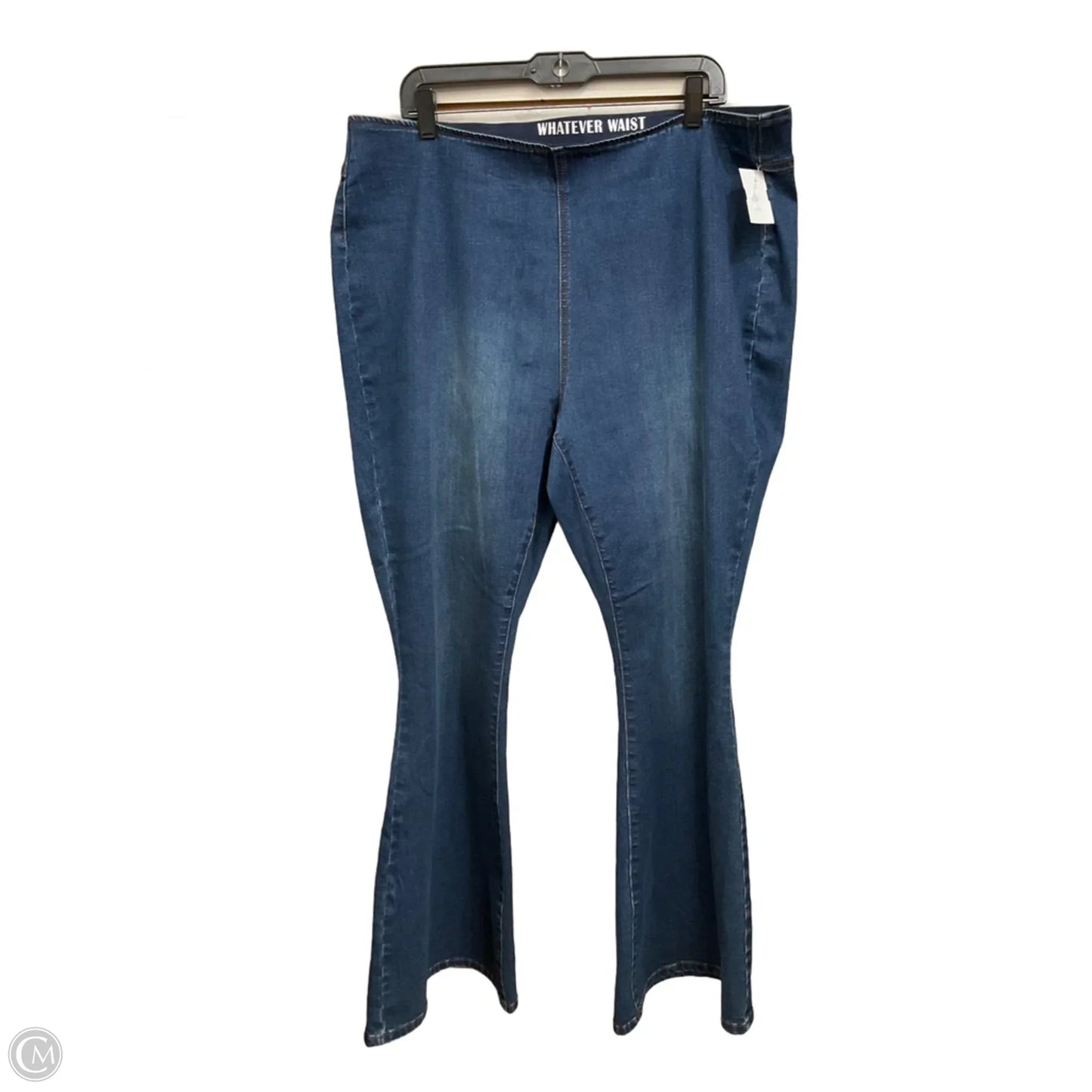 Jeans Flared By Ashley Stewart In Blue Denim, Size: 18