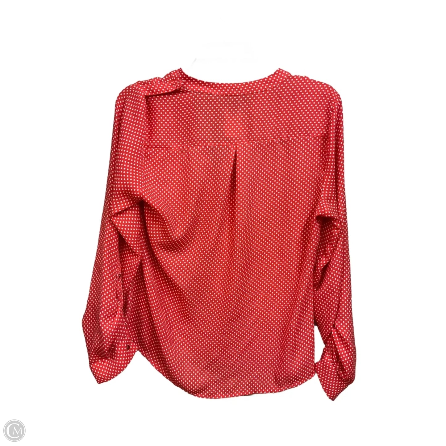 Blouse Long Sleeve By Limited In Polkadot Pattern, Size: M