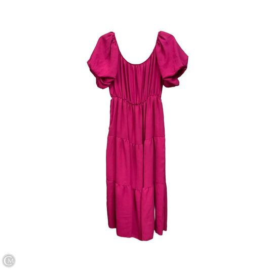 Dress Casual Midi By See You Monday In Pink, Size: L