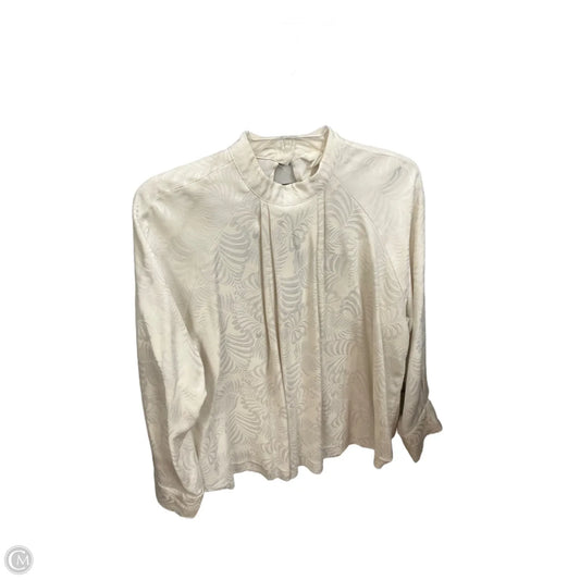 Top Long Sleeve By H&m In Ivory, Size: M
