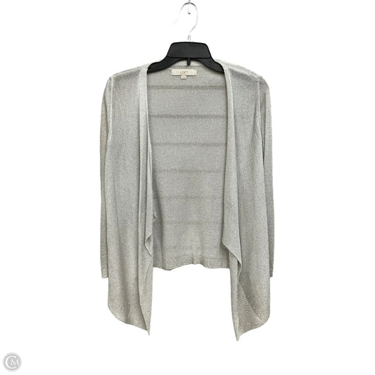 Cardigan By Loft In Silver, Size: M