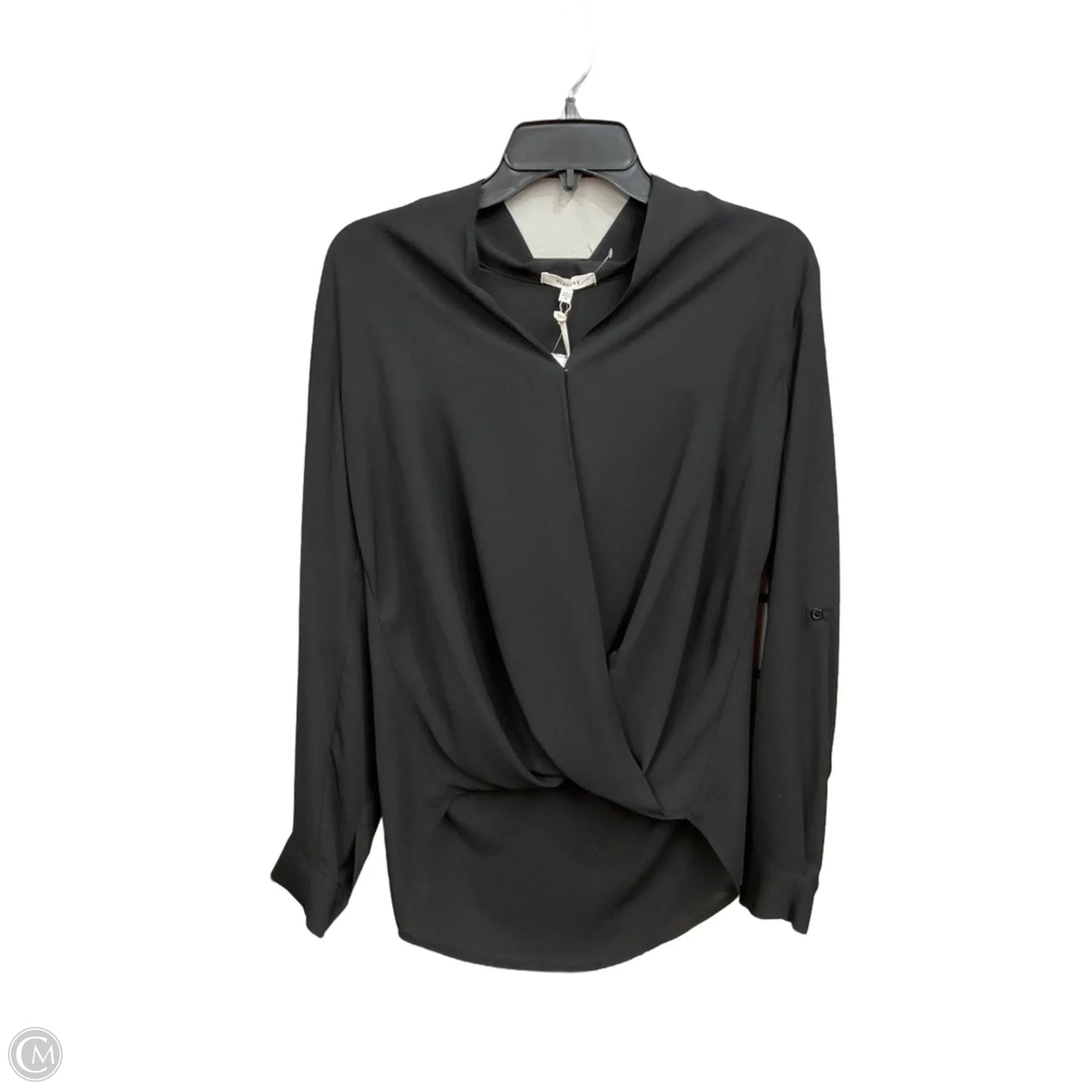 Blouse Long Sleeve By Pleione In Black, Size: Xs