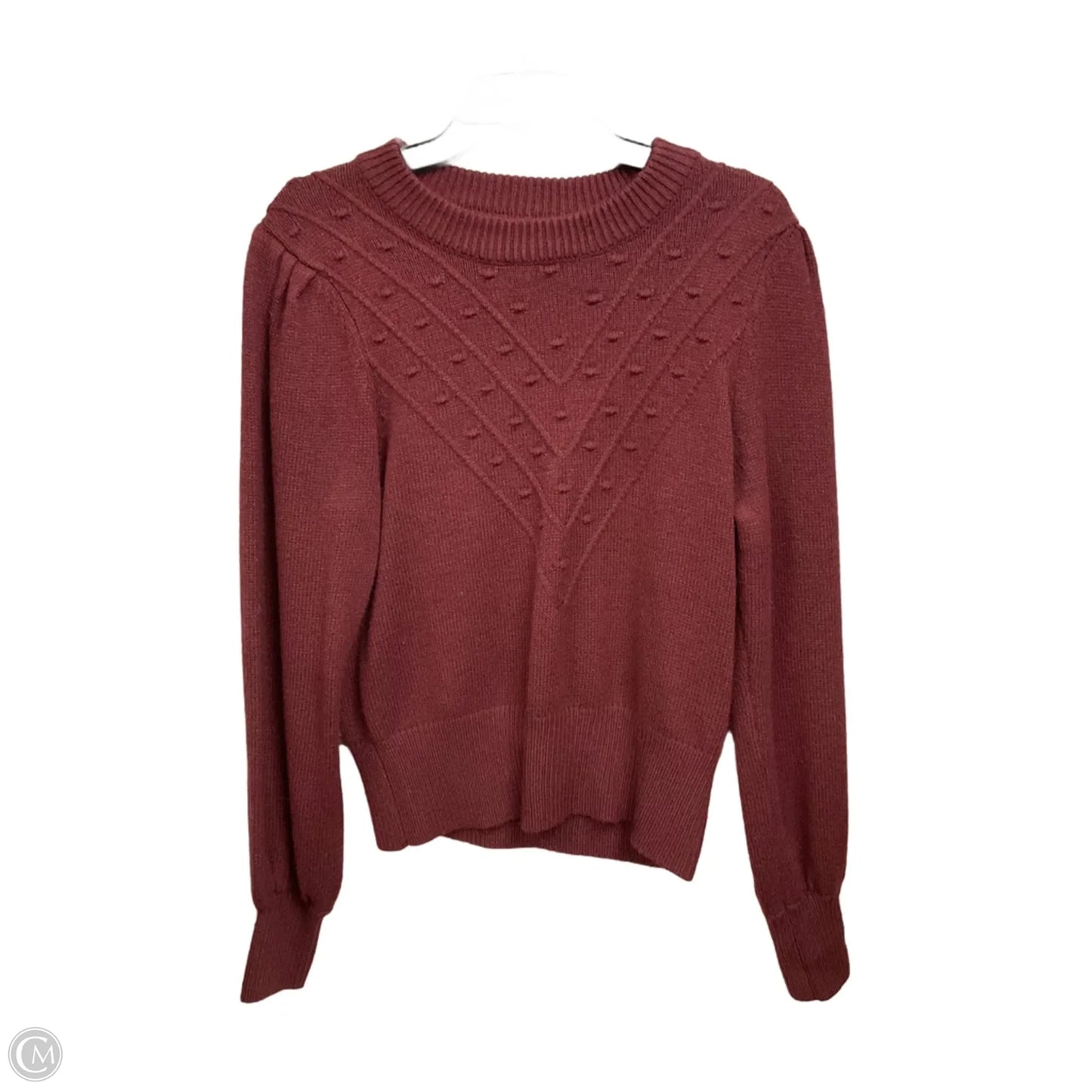 Sweater By Ophelia Roe In Maroon, Size: L