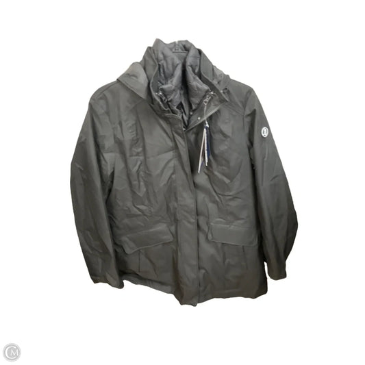 Jacket Shirt By Lands End In Black, Size: L