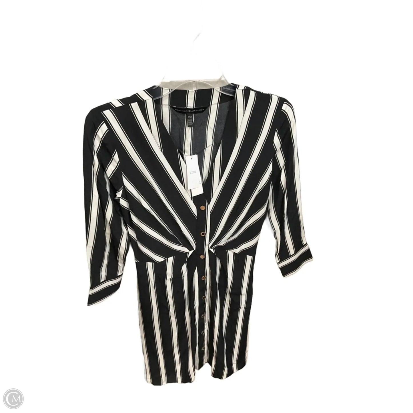 Dress Casual Short By White House Black Market In Striped Pattern, Size: Xxs