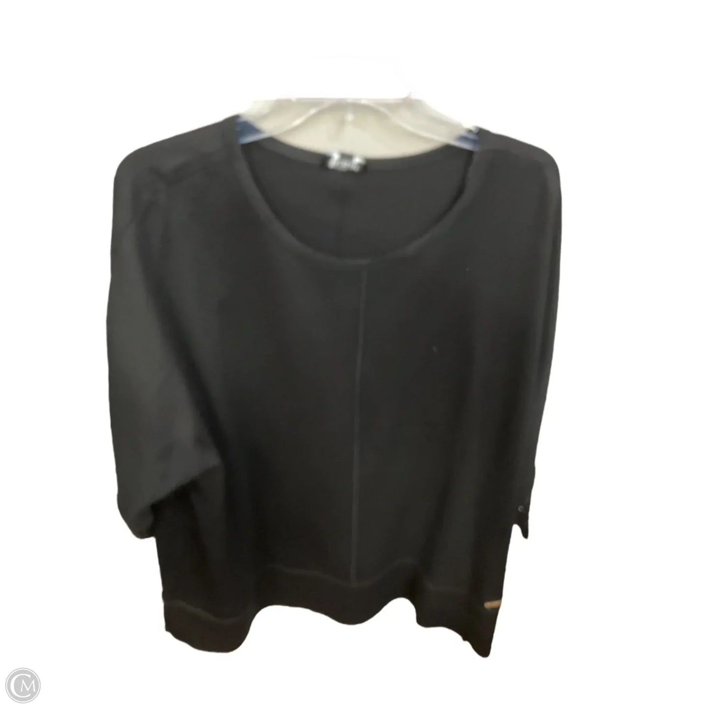Tunic 3/4 Sleeve By Jones New York In Black, Size: 2x