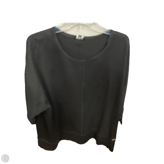 Tunic 3/4 Sleeve By Jones New York In Black, Size: 2x