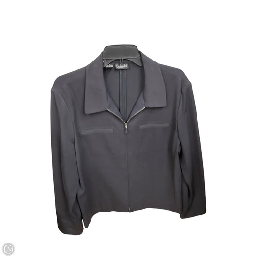 Jacket Shirt By Rafaella In Black, Size: Xl