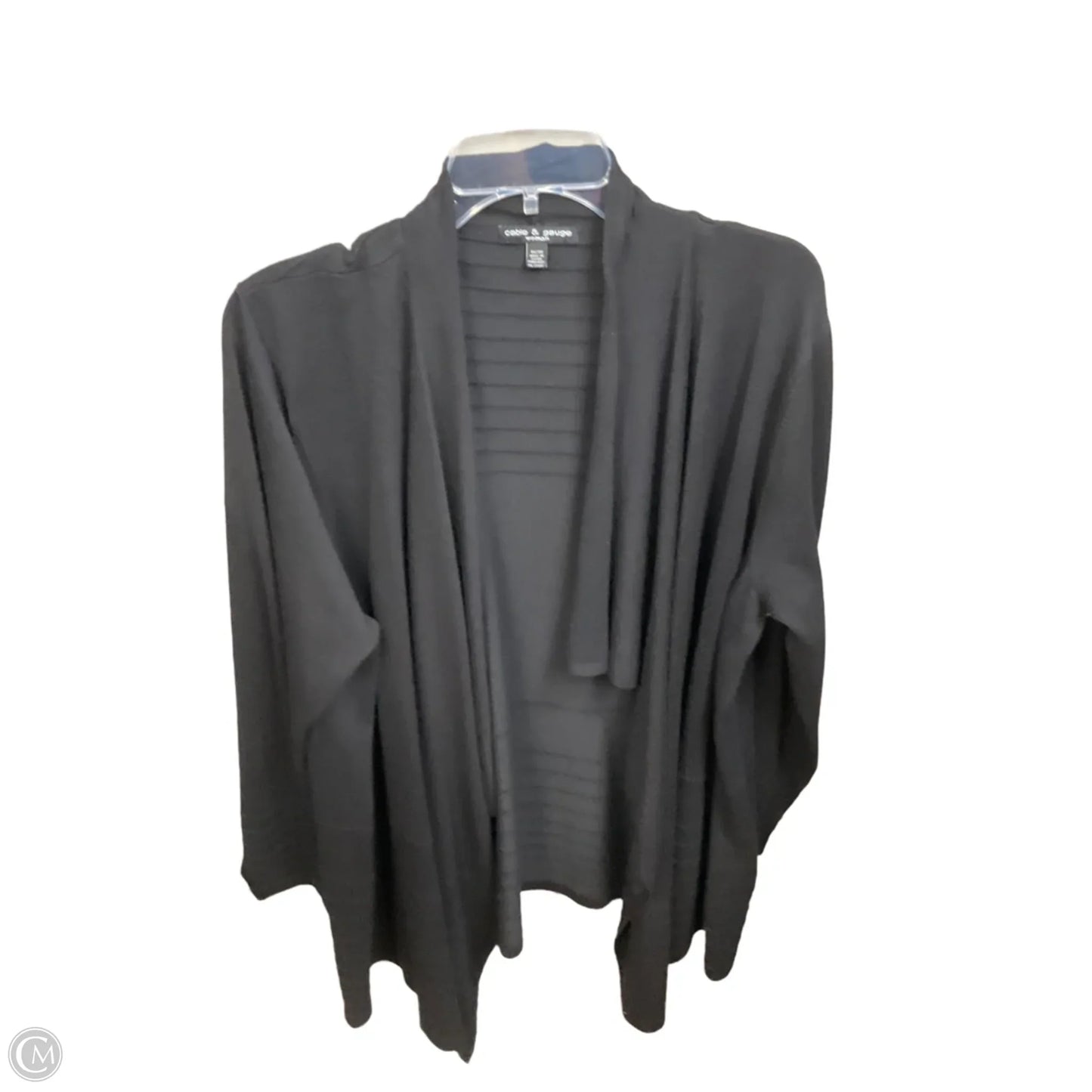 Cardigan By Cable And Gauge In Black, Size: 1x