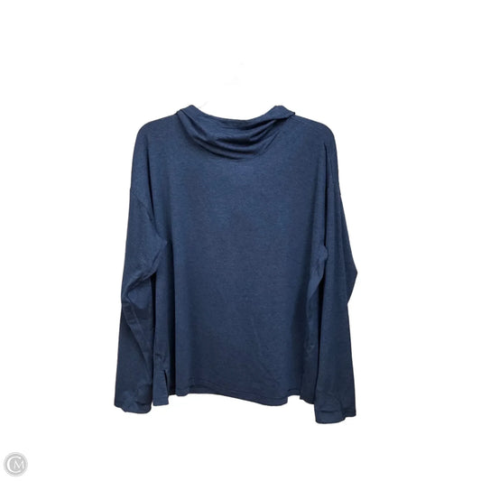 Athletic Top Long Sleeve Hoodie By Athleta In Navy, Size: Xl
