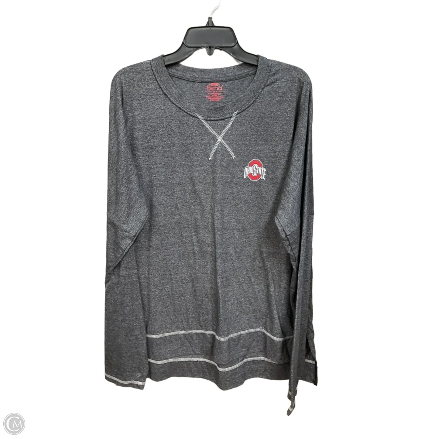 Top Long Sleeve Basic By Clothes Mentor In Grey, Size: Xl