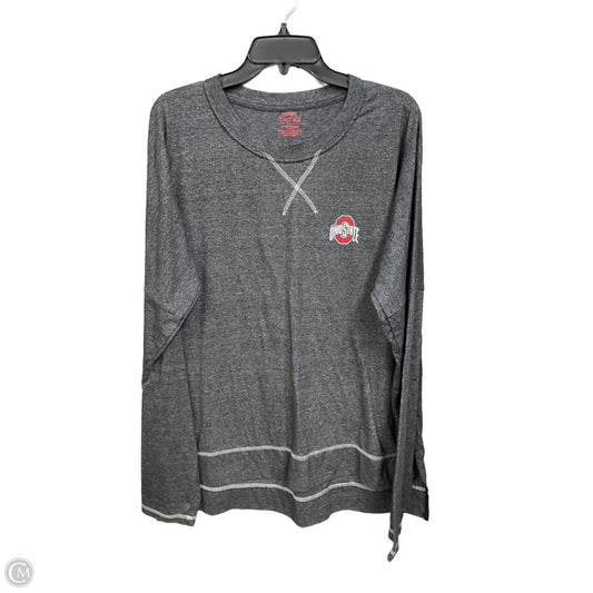 Top Long Sleeve Basic By Clothes Mentor In Grey, Size: Xl