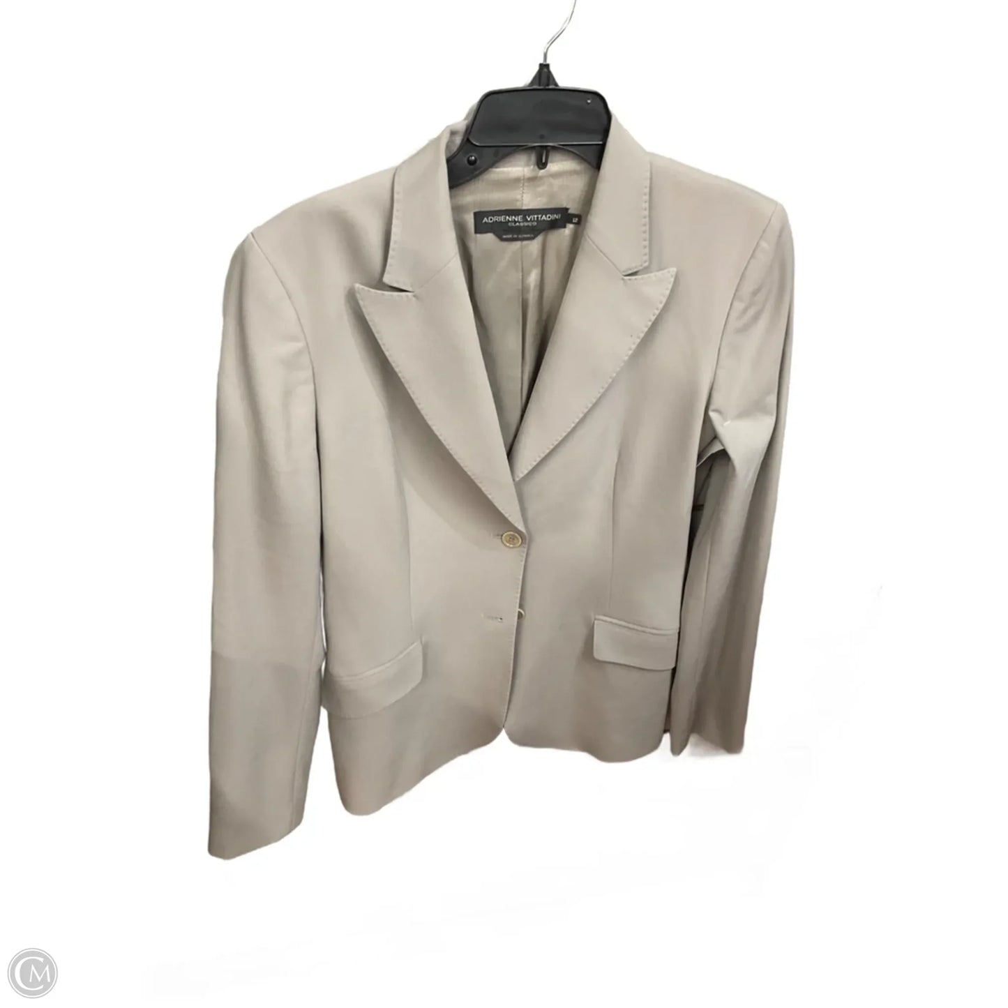 Blazer By Adrienne Vittadini In Grey, Size: L