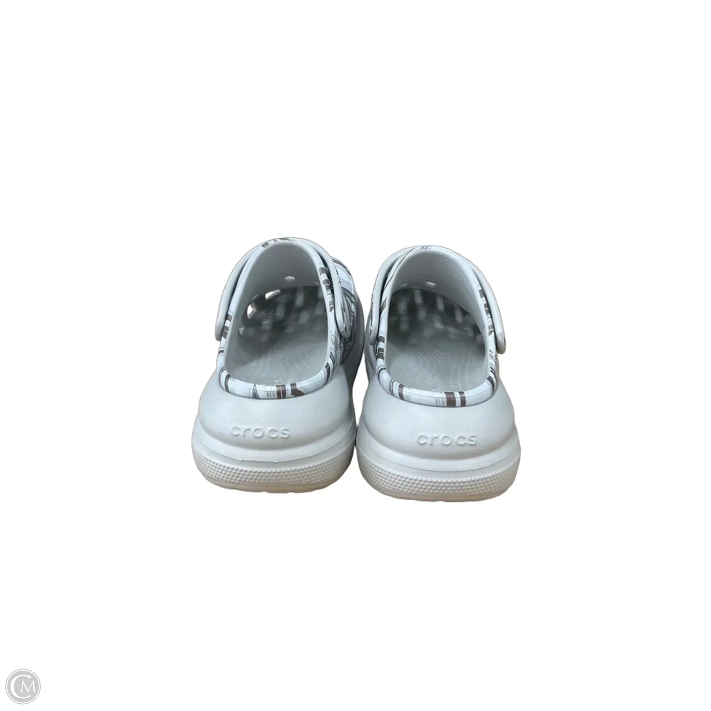 Shoes Sneakers Platform By Crocs In Grey, Size: 8