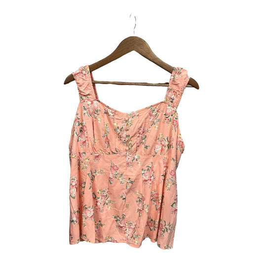 Top Sleeveless By Torrid In Floral Print, Size: 1x