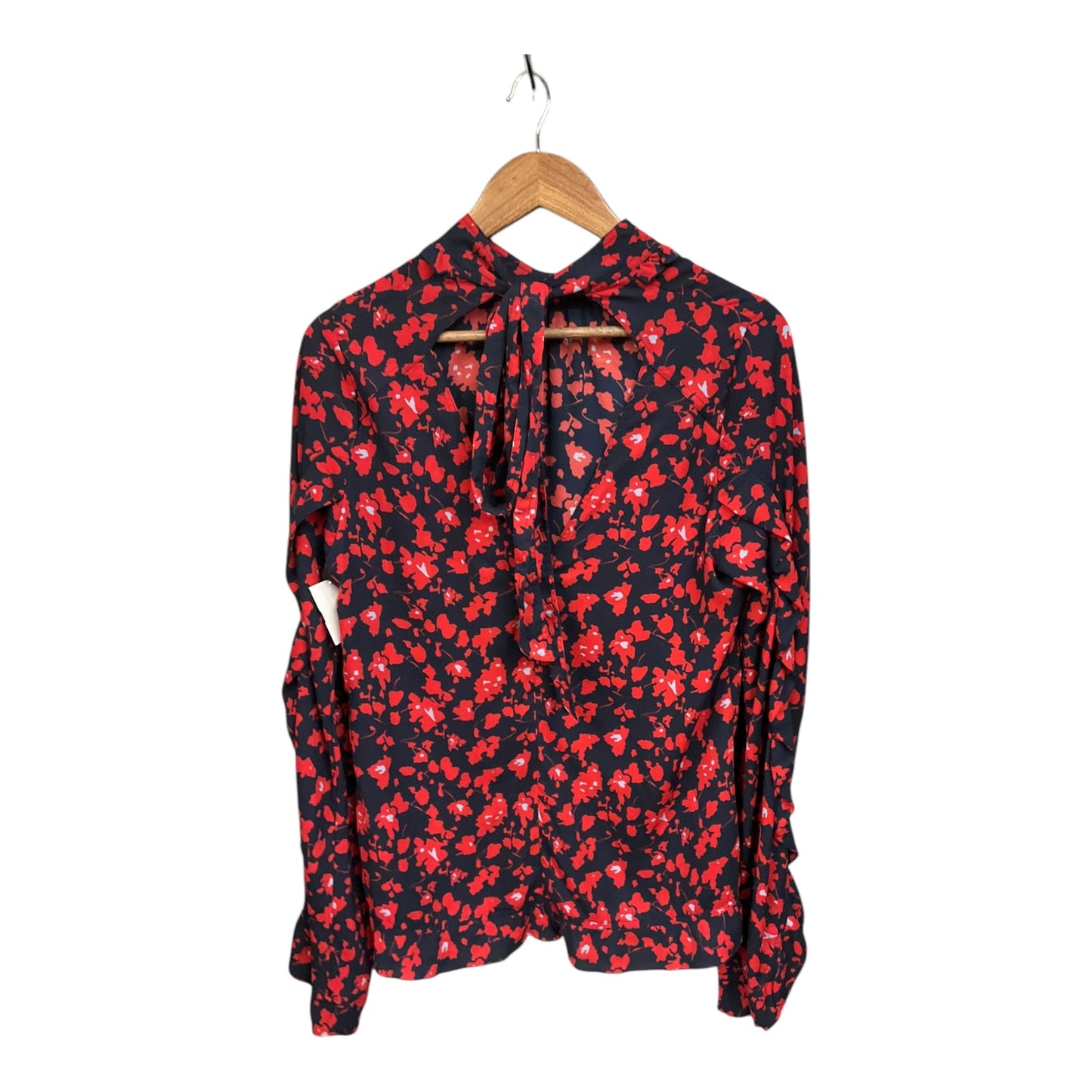 Blouse Designer By Derek Lam In Floral Print, Size: L