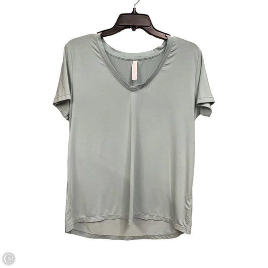 Top Short Sleeve Basic By Zella In Aqua, Size: L