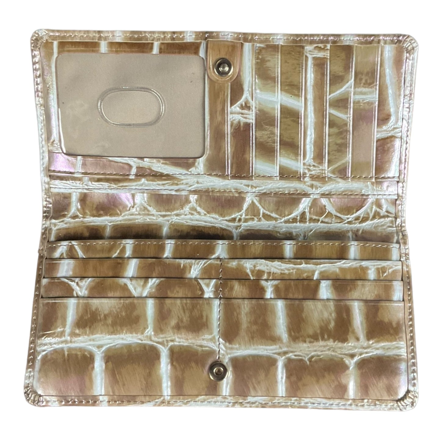 Wallet Leather By Brahmin, Size: Large