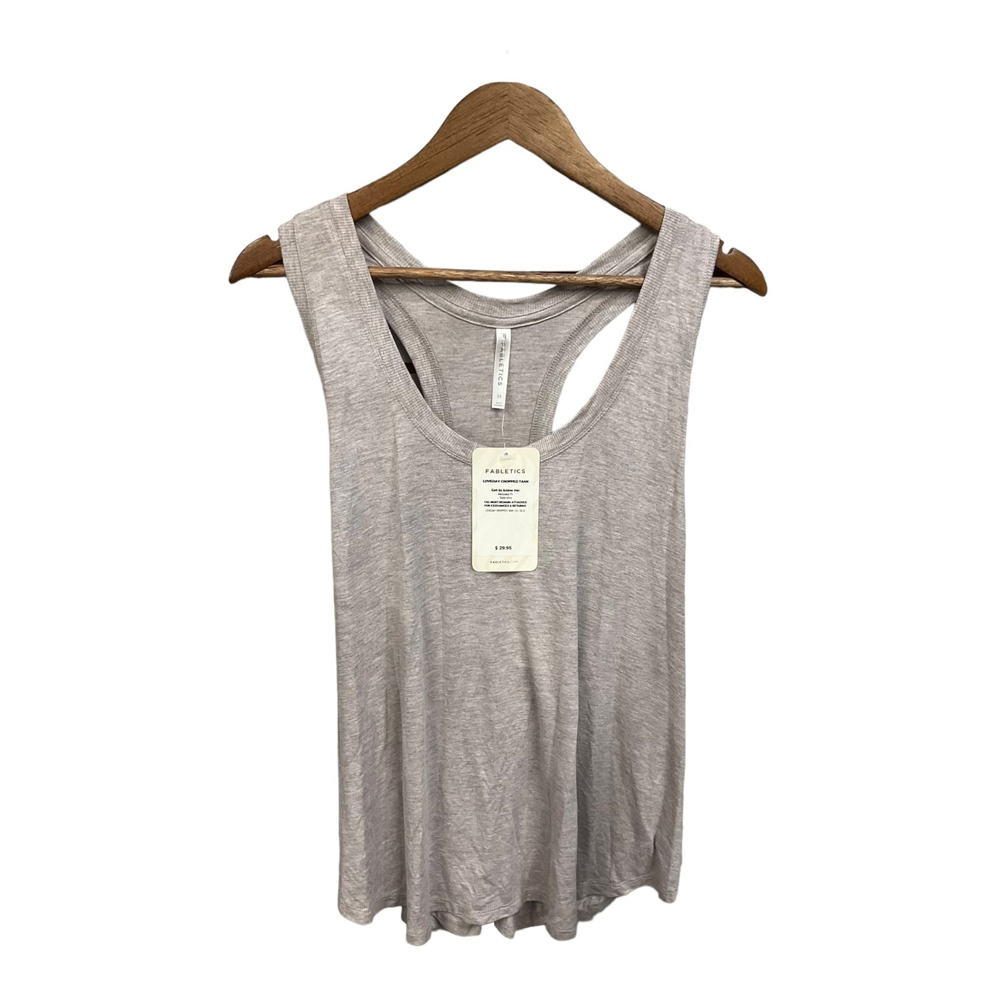 Athletic Tank Top By Fabletics In Grey, Size: 3x