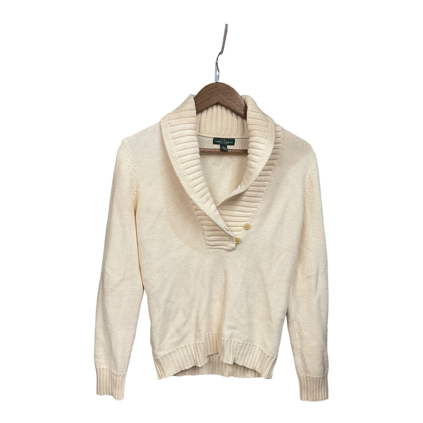 Sweater By Ralph Lauren In Cream, Size: L