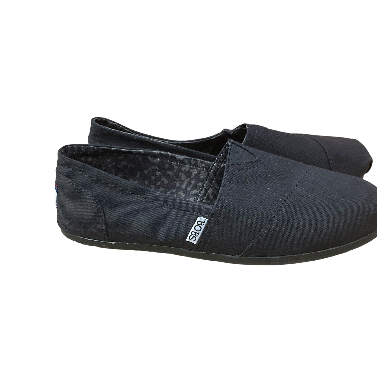 Black Shoes Flats Bobs, Size 8