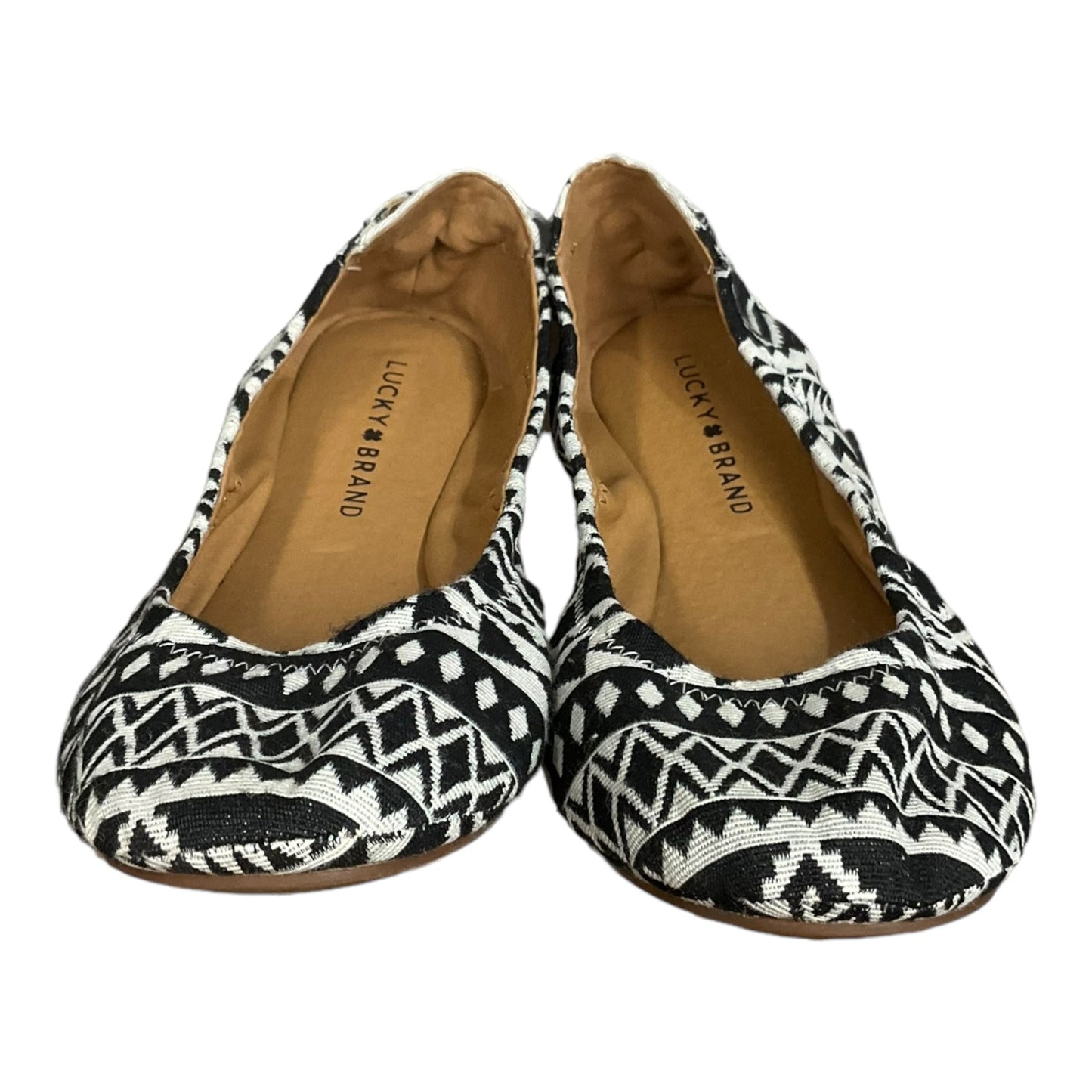 Geometric Pattern Shoes Flats Lucky Brand, Size 8