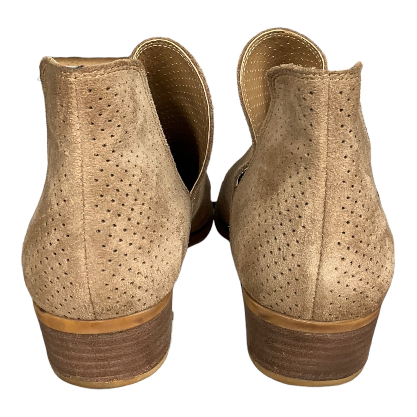 Tan Boots Ankle Heels Lucky Brand, Size 9