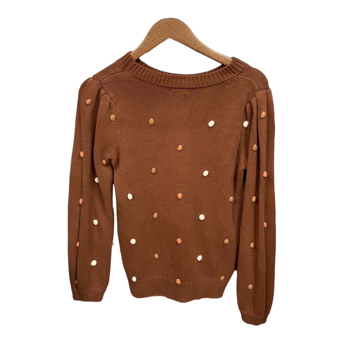 Sweater By Blu Pepper In Brown, Size: L