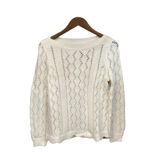 Sweater By Loft In Ivory, Size: S