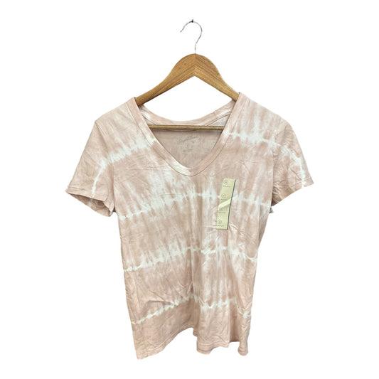 Top Short Sleeve Basic By Universal Thread In Tie Dye Print, Size: M