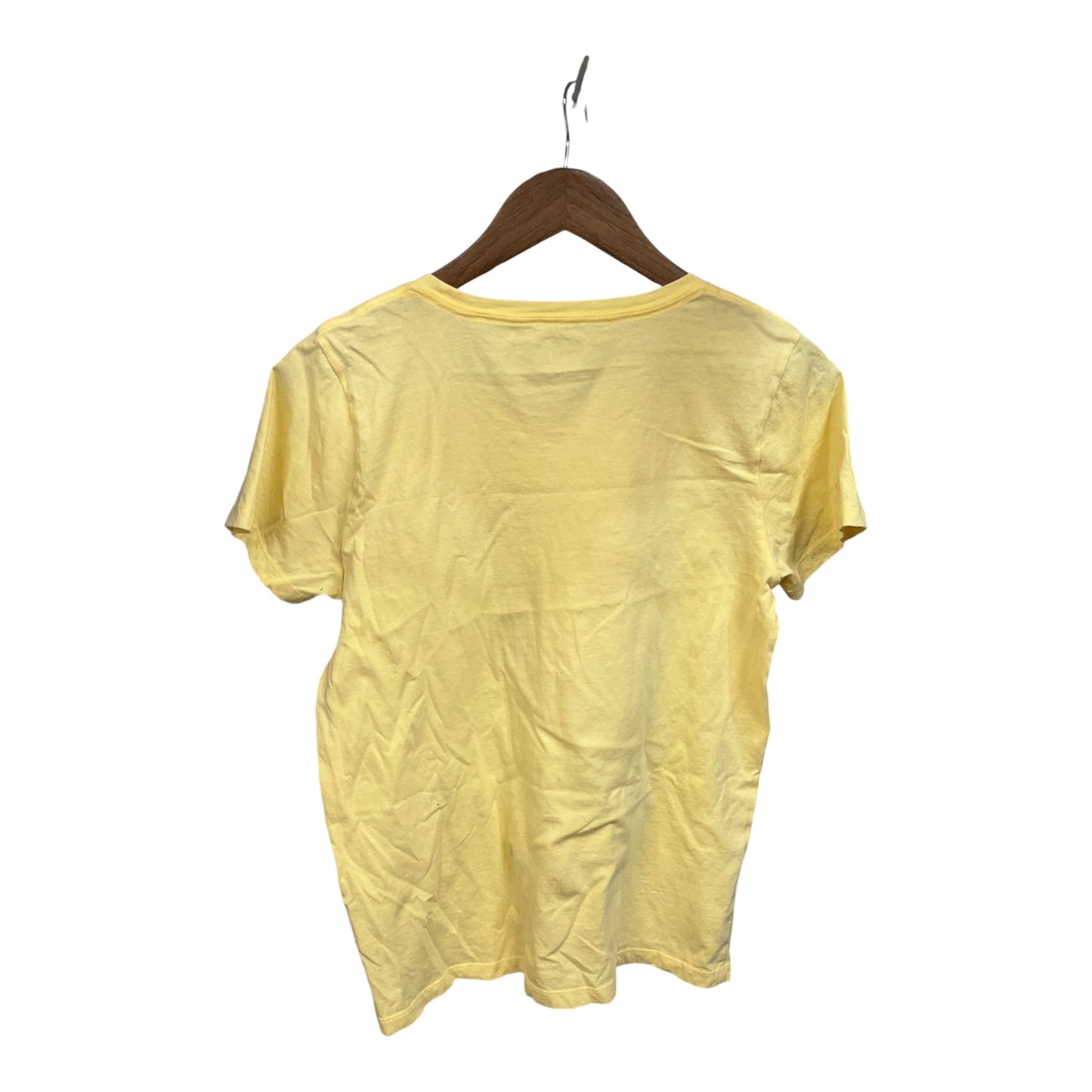 Top Short Sleeve By J. Crew In Yellow, Size: M