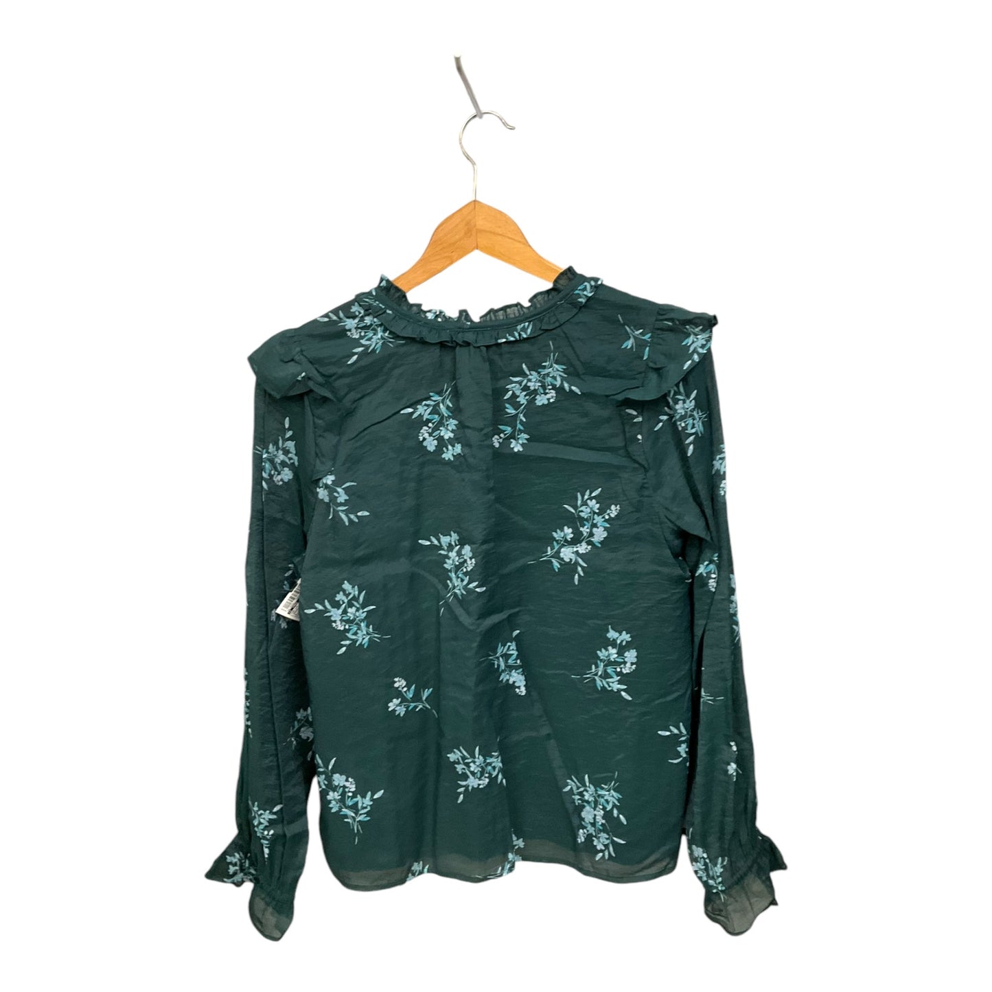 Top Long Sleeve By J. Crew In Green, Size: S