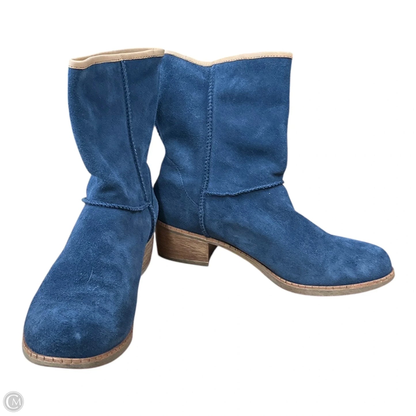 Boots Designer By Ugg In Blue, Size: 7.5