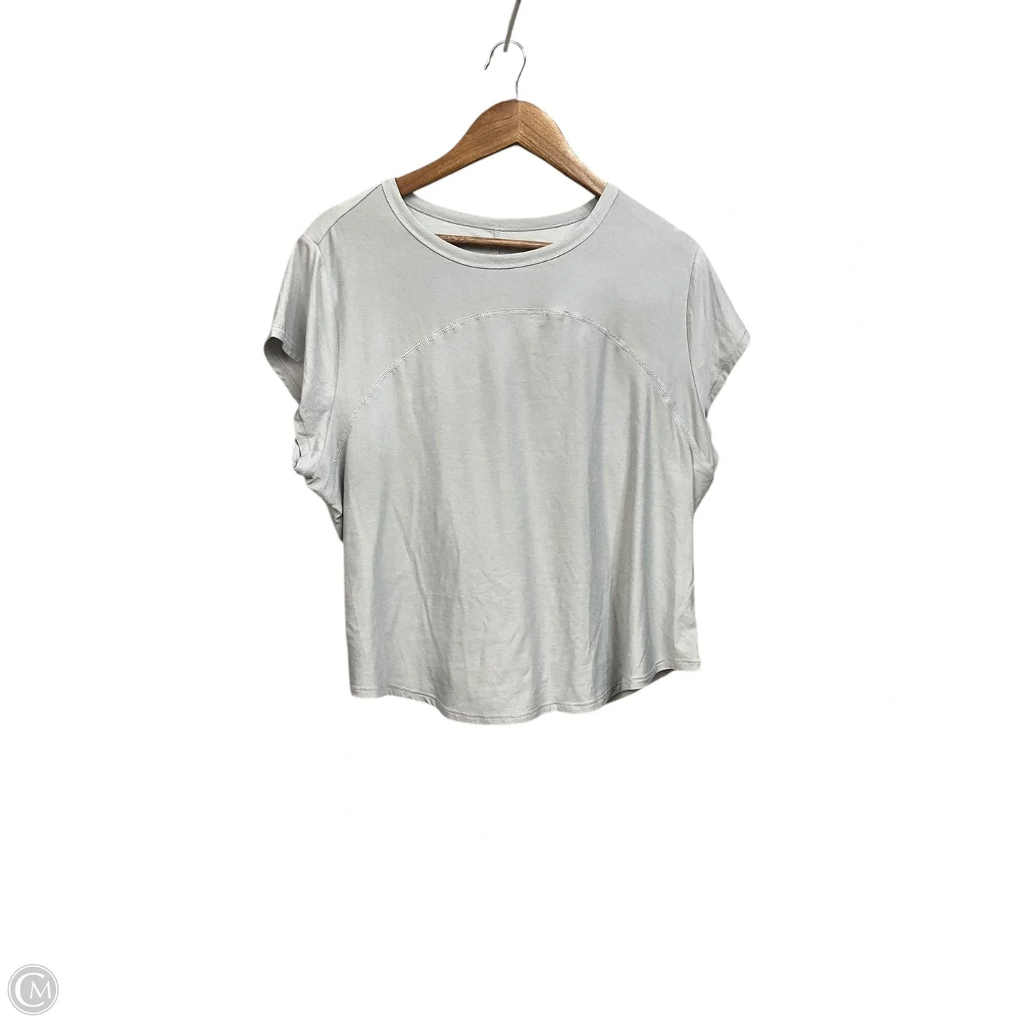 Athletic Top Short Sleeve By Old Navy In Grey, Size: Xl