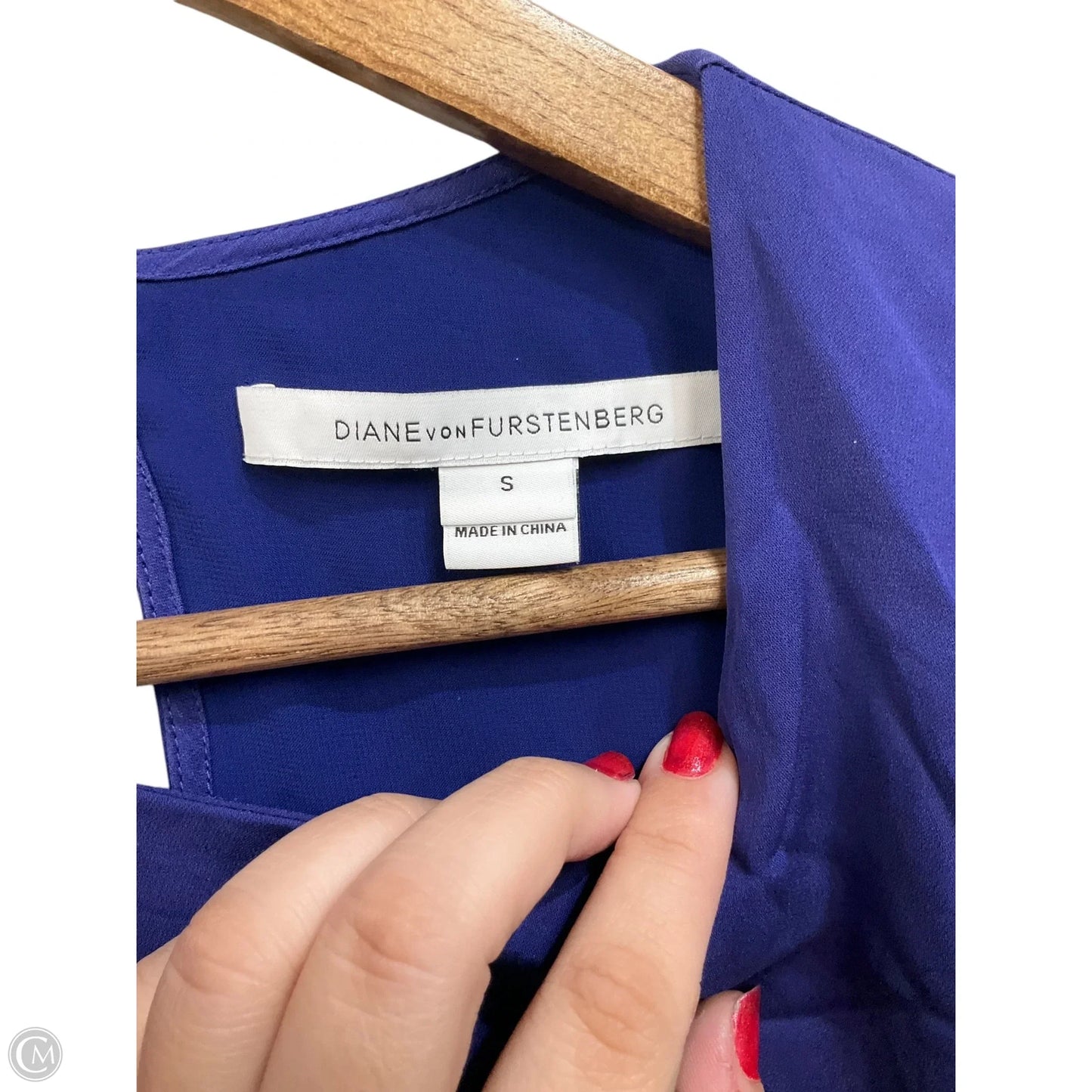 Dress Designer By Diane Von Furstenberg In Blue & Purple, Size: S