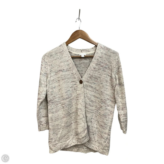 Sweater Cardigan By J. Jill In Multi-colored, Size: S