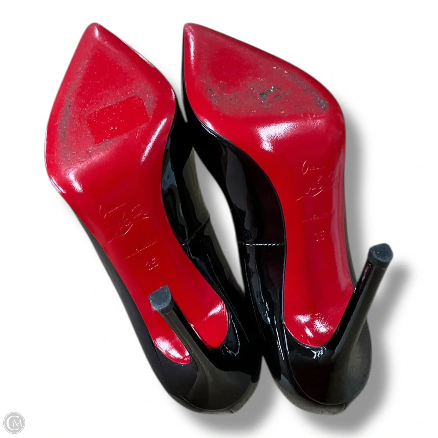 Shoes Luxury Designer By Christian Louboutin In Black, Size: 5