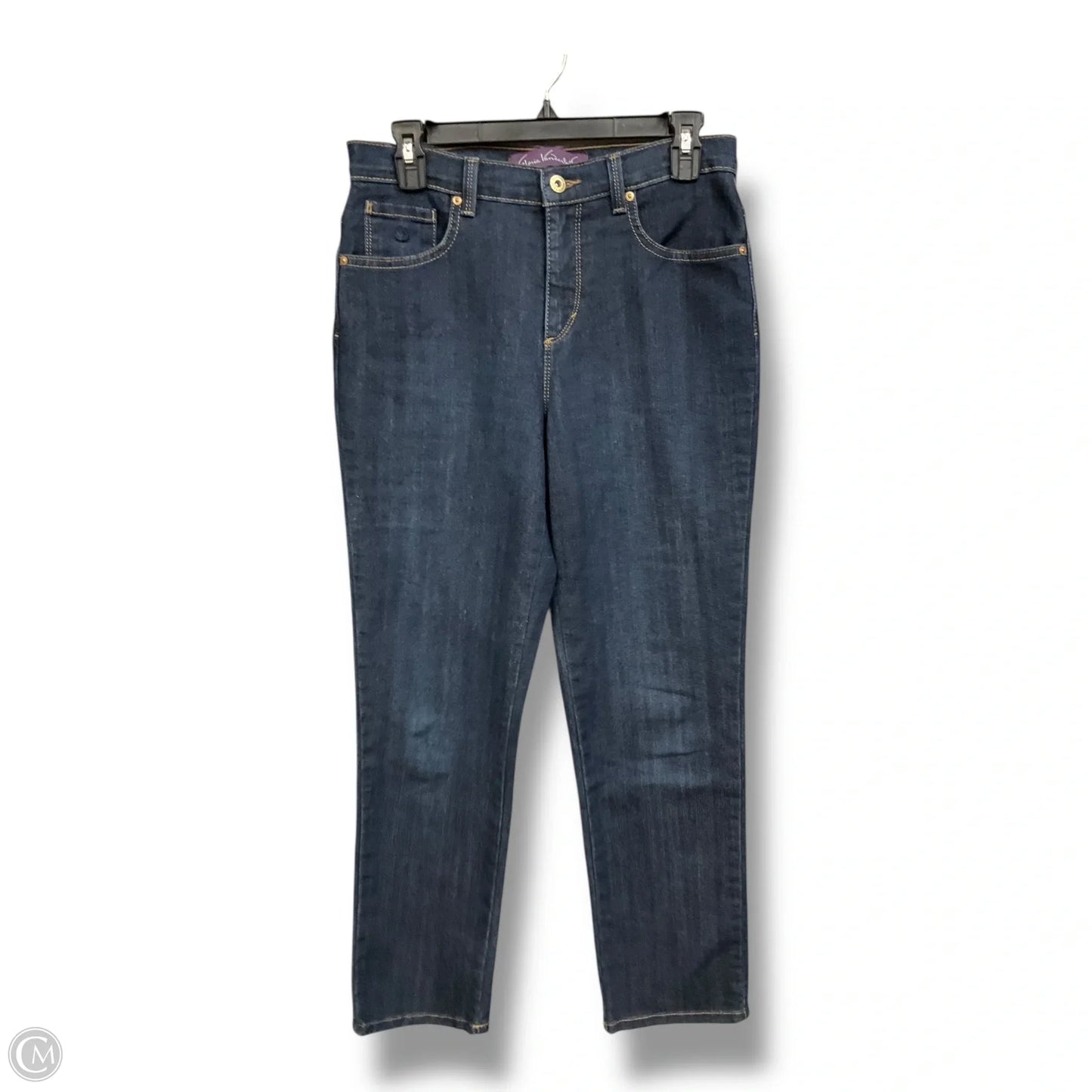 Jeans Straight By Gloria Vanderbilt In Blue Denim, Size: 6