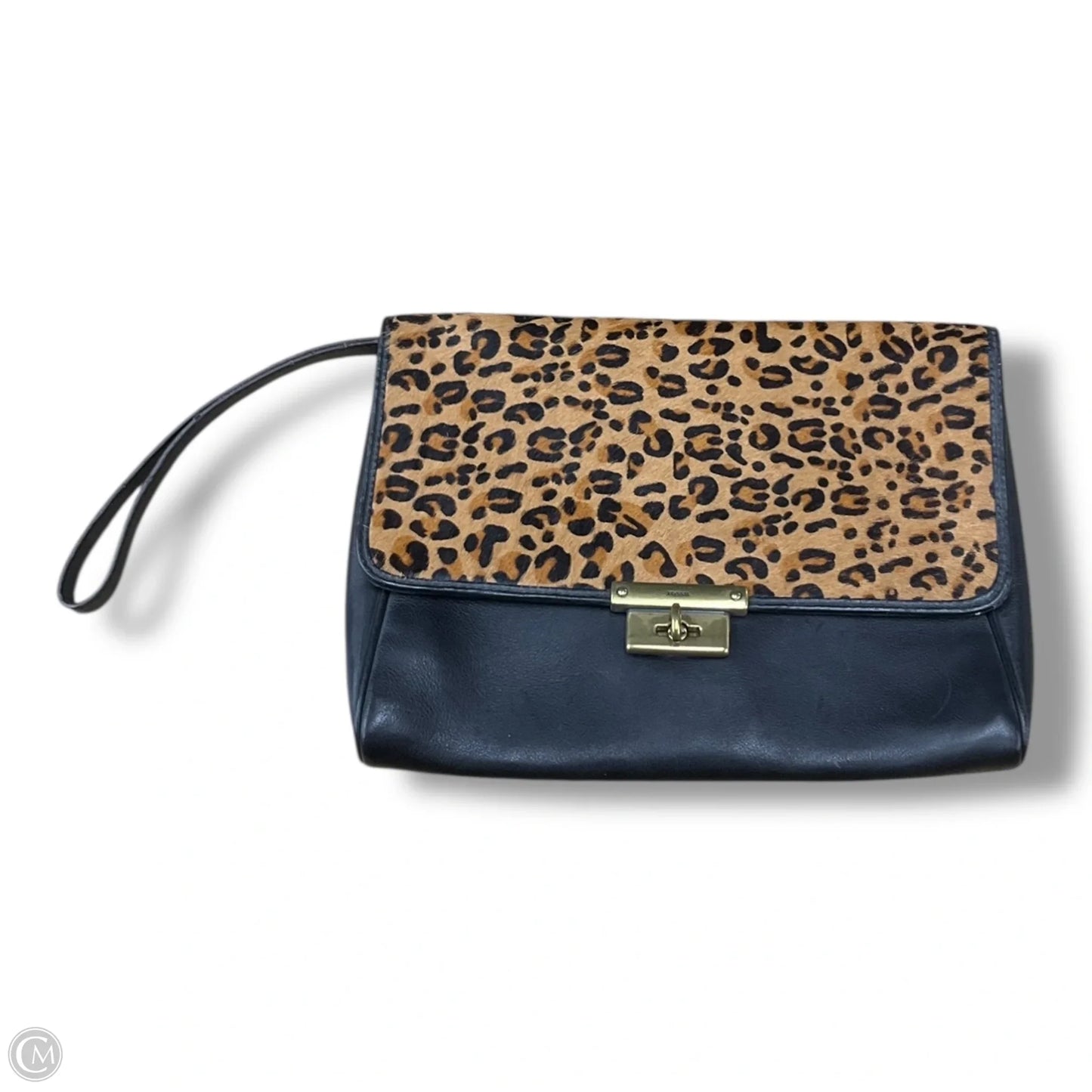 Wristlet Leather By Fossil, Size: Large